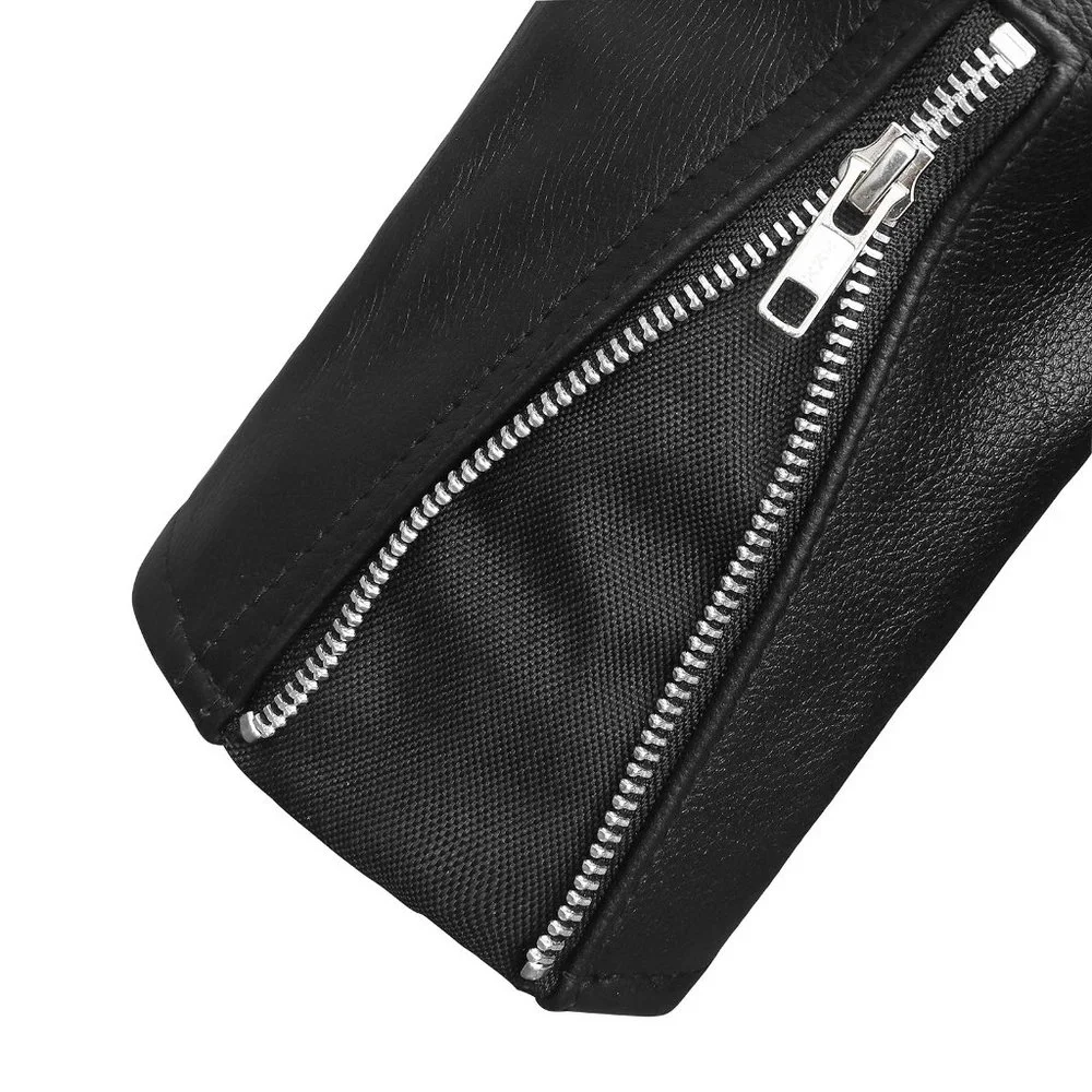 Men's Top Performer Motorcycle Leather Jacket with Double Conceal Carry Pockets - Picture 7 of 8